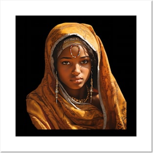 TRIBAL SOMALI GIRL Posters and Art